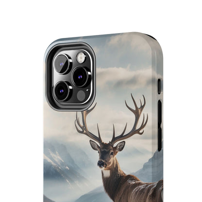 Alpine Majesty: Stag in Snow – iPhone Case