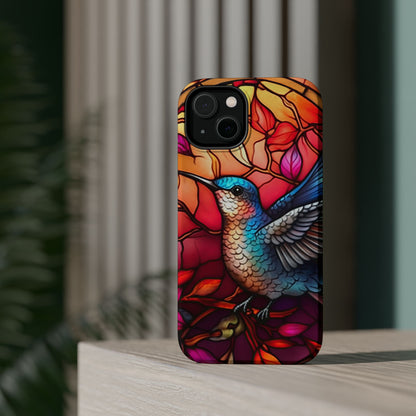 Radiant Multicolor Bird Artwork - MagSafe iPhone Case