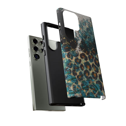 Turquoise Paisley Cowhide Leopard - Samsung Galaxy Series Case