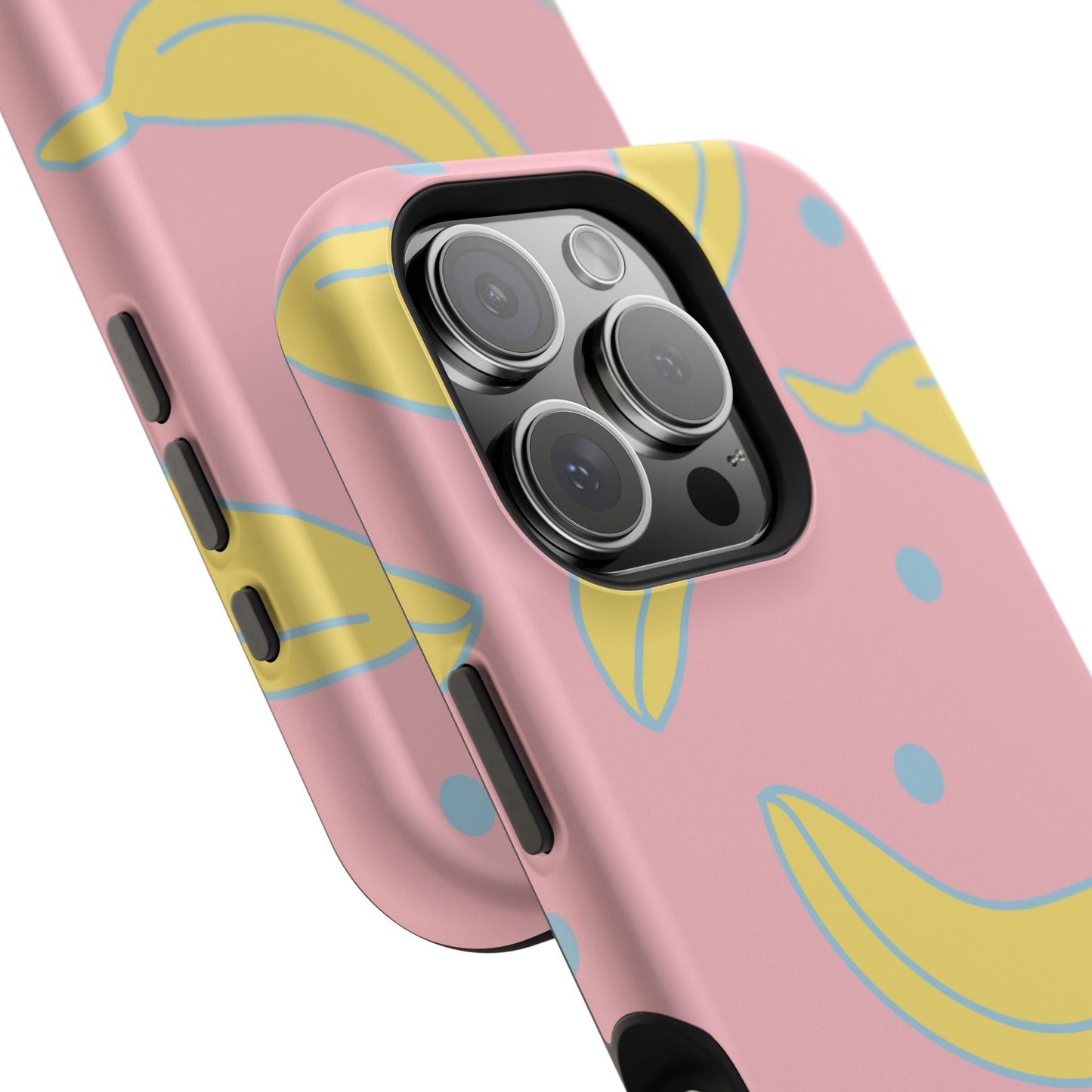 Pink Banana Pop MagSafe iPhone Case – Cute Pastel Design with Fun Retro Vibe