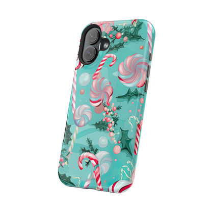 Candy Cane & Peppermint Holiday Delight – MagSafe iPhone Series Case