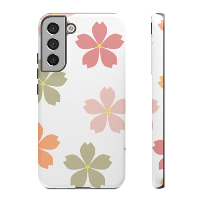 Pastel Sakura Blossom Tough Samsung Galaxy Case – Durable Design with Soft Matte Finish