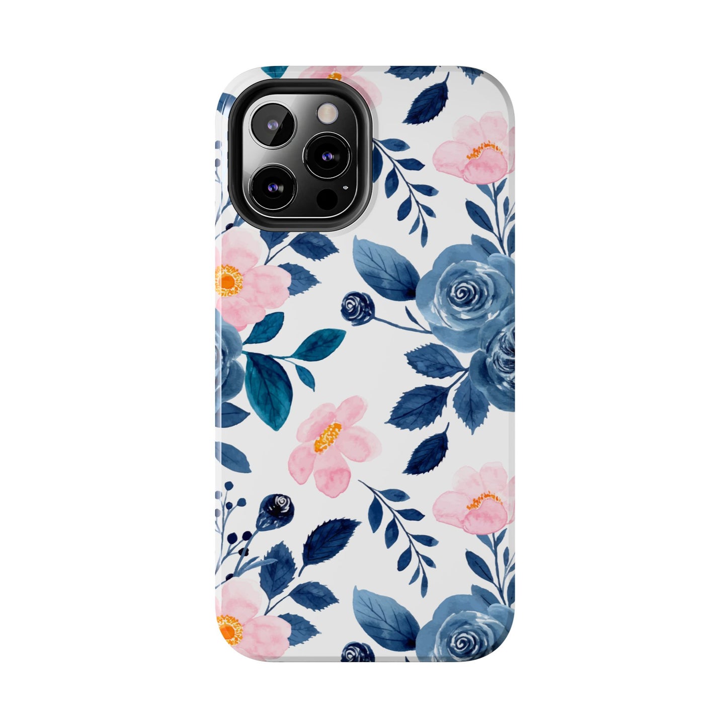 Pastel Garden Charm – iPhone Series Case with Watercolor Flowers