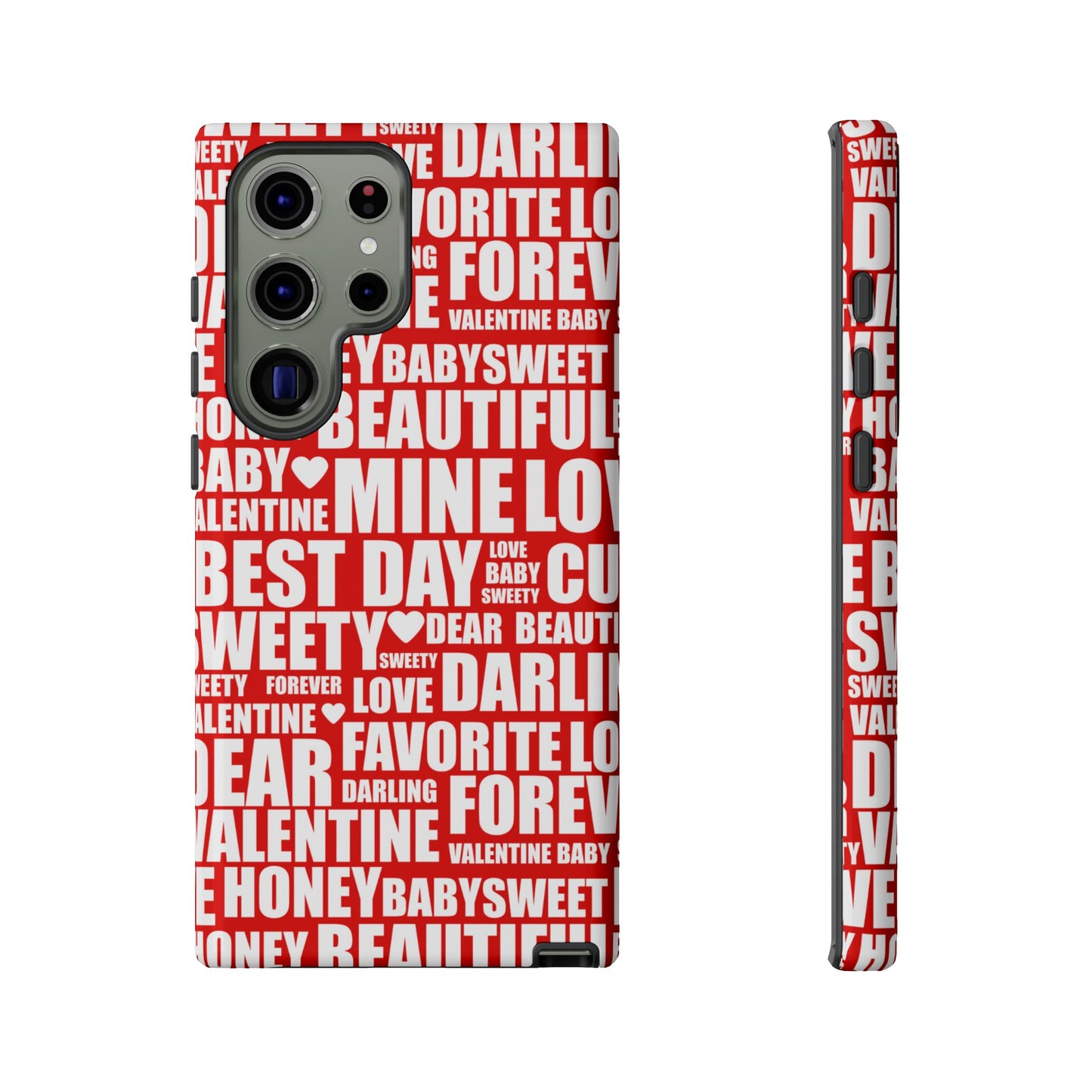 Valentine's Love Typography Samsung Galaxy Case