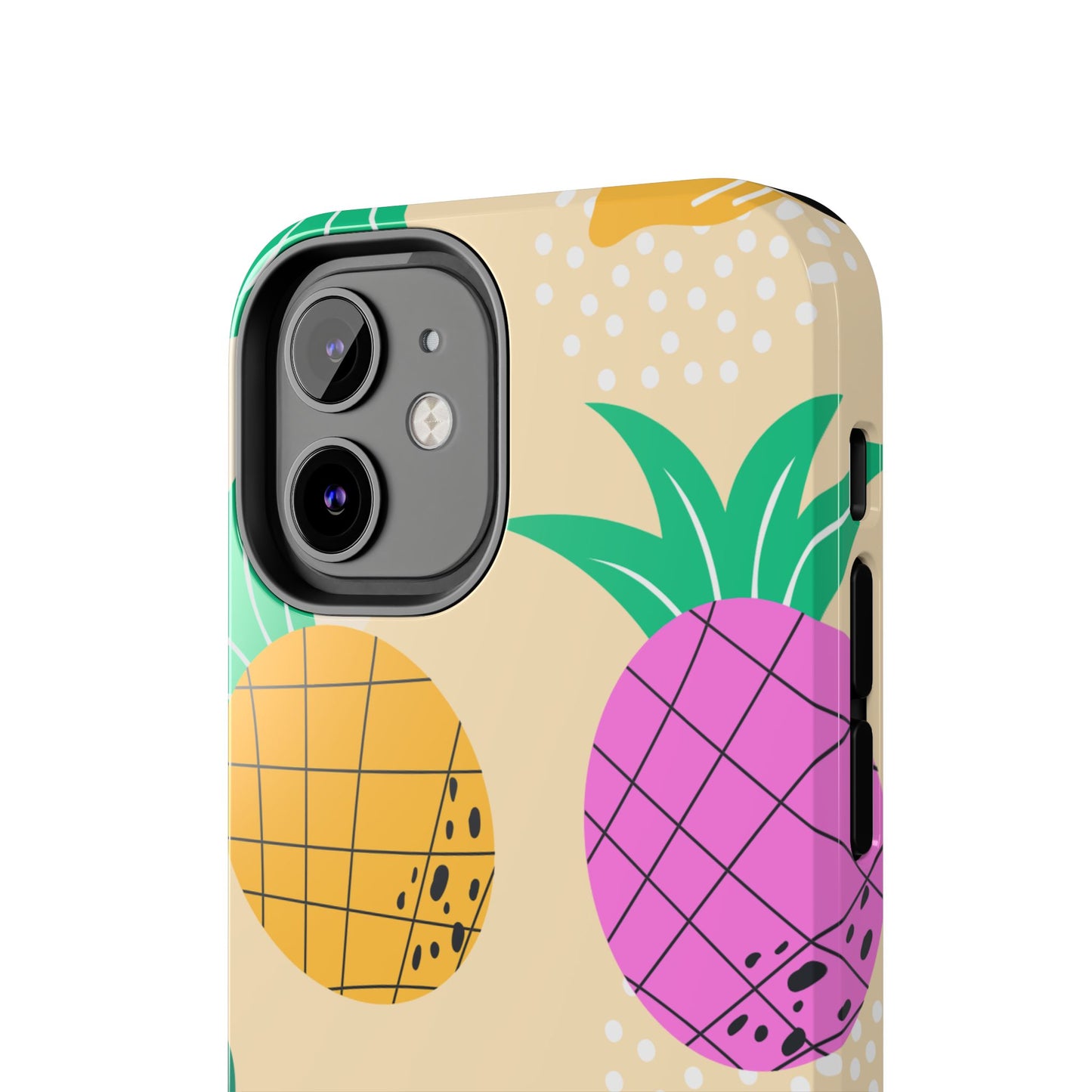 Tropical Pop iPhone Case – Fun Pineapple & Lemon Design with Vibrant Summery Colors