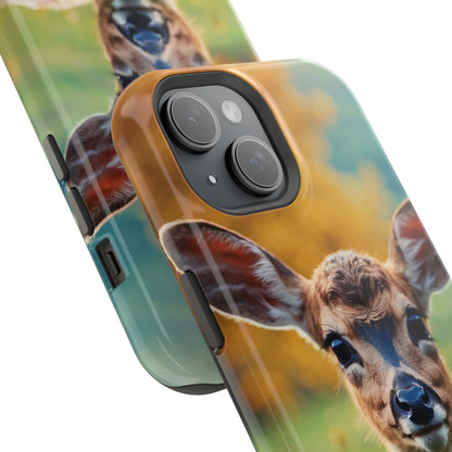 MagSafe-Compatible iPhone Case – Golden Meadow Fawn