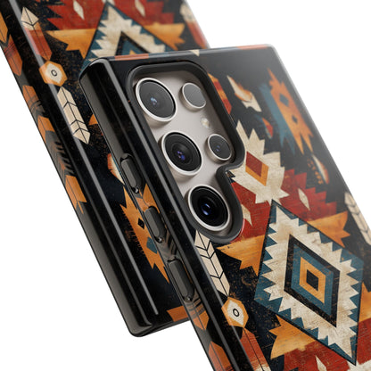 Southwestern Arrow & Diamond Tough Samsung Galaxy Case – Bold Tribal Design, Dual-Layer Protection
