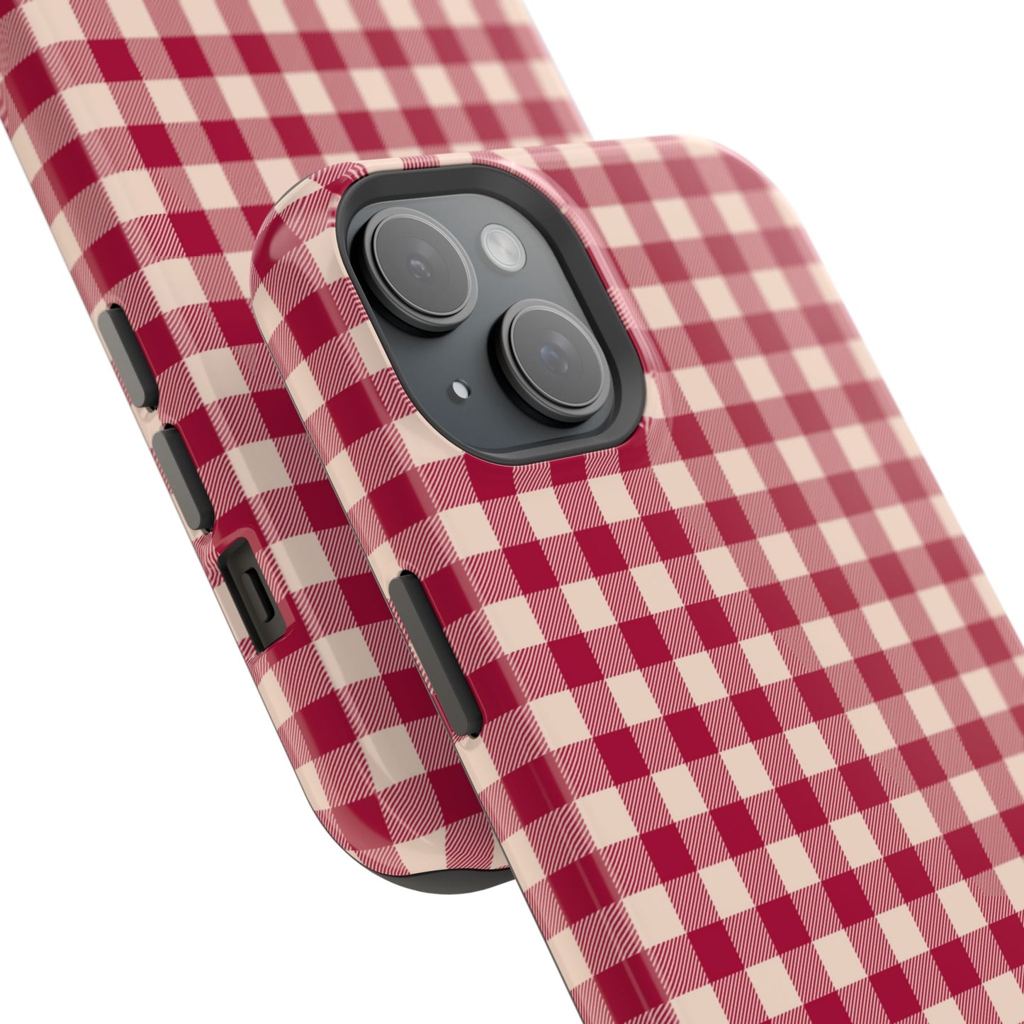 Vintage Red Gingham Check – MagSafe iPhone Case