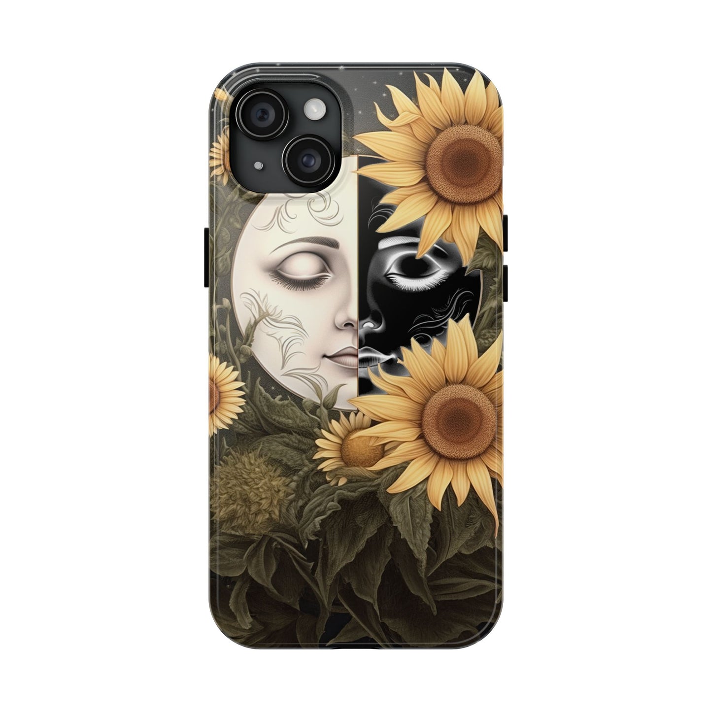 Sunflower Moon and Stars iPhone Case – Ethereal Art