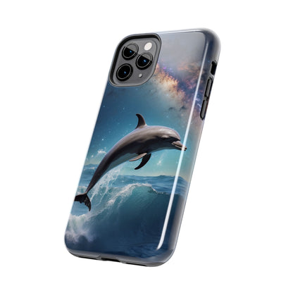 Dolphin Galaxy Splash - iPhone Case