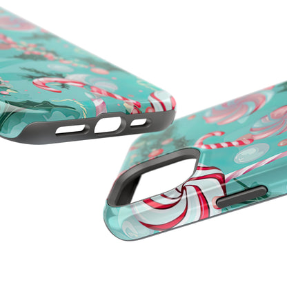 Candy Cane & Peppermint Holiday Delight – MagSafe iPhone Series Case