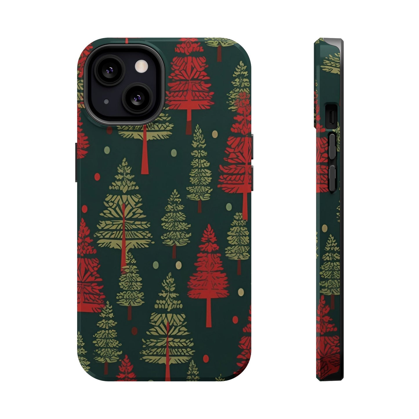 Retro Christmas Trees Pattern -  MagSafe iPhone Series Case