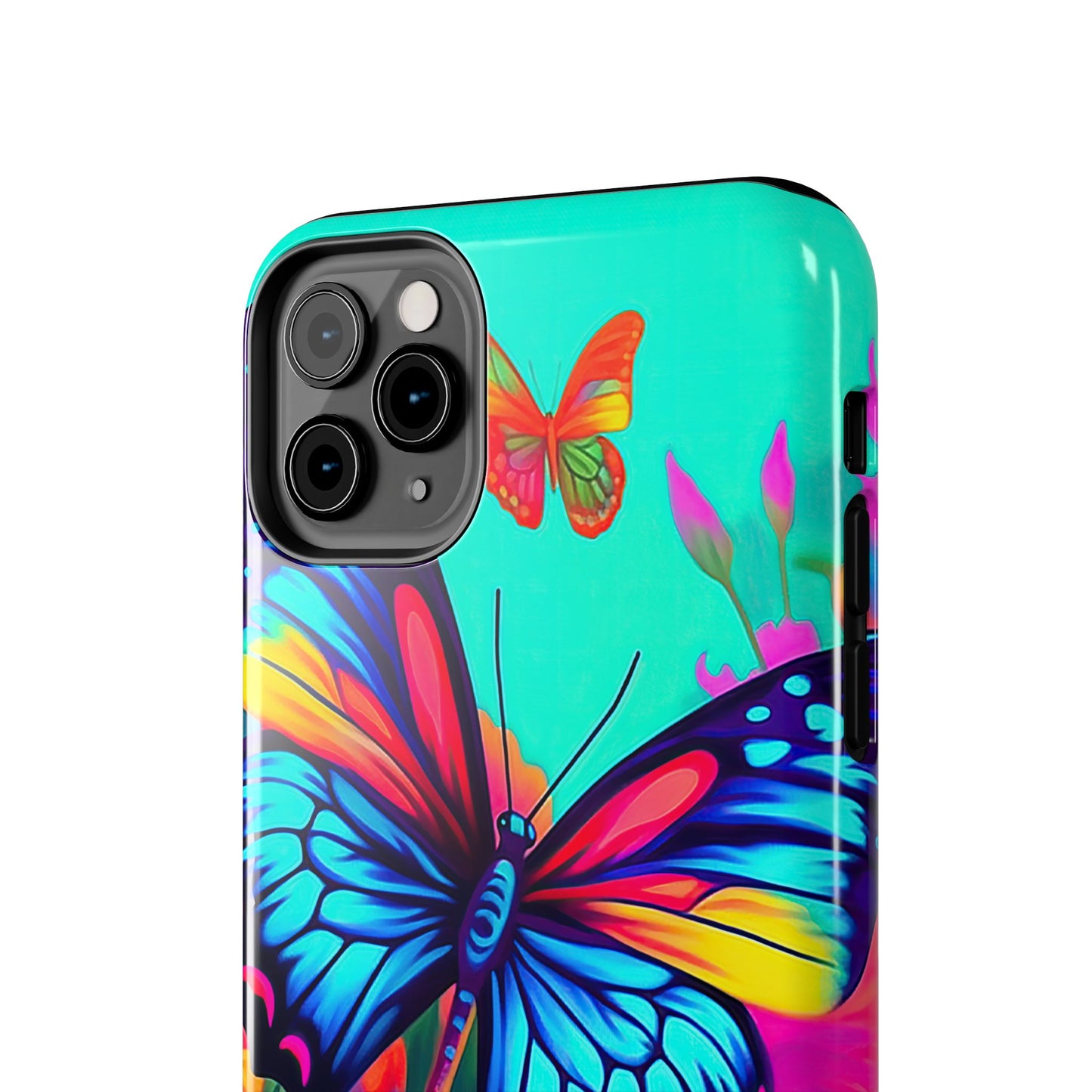 Vivid Butterfly & Floral Burst - iPhone Series Case