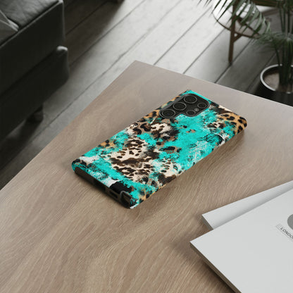 Aqua Splash Leopard - Samsung Galaxy Series Case