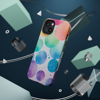 Pastel Galaxy Bubbles  MagSafe iPhone Case – Slim Design, Glossy Finish