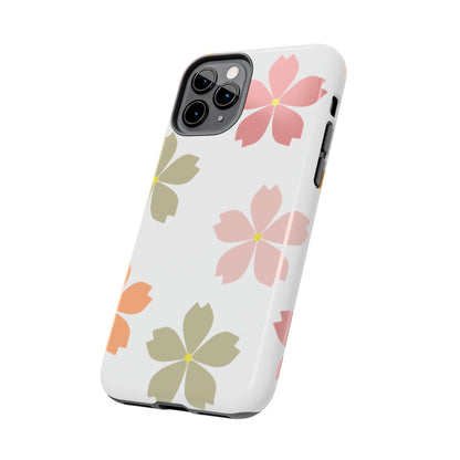 Pastel Sakura Blossom Tough iPhone Case – Durable Design with Soft Matte Finish