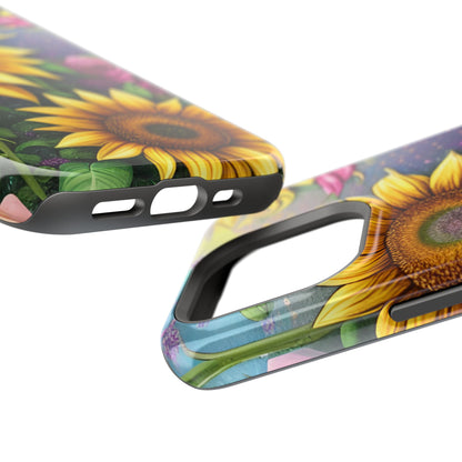 Whimsical Sunflower & Rose Garden - MagSafe iPhone Series Case