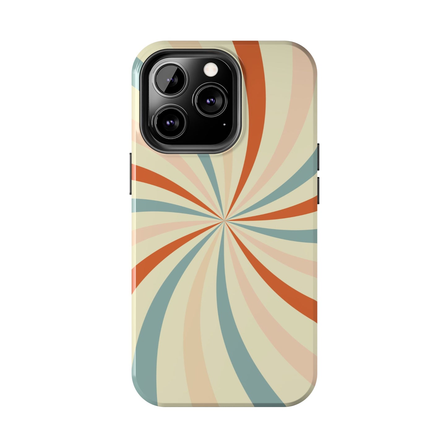 Retro Swirl iPhone Case – Durable, Vintage-Inspired Design with Dual-Layer Protection