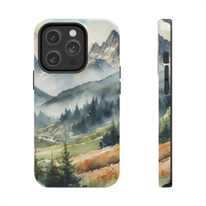 Serene Alpine Forest - iPhone Case