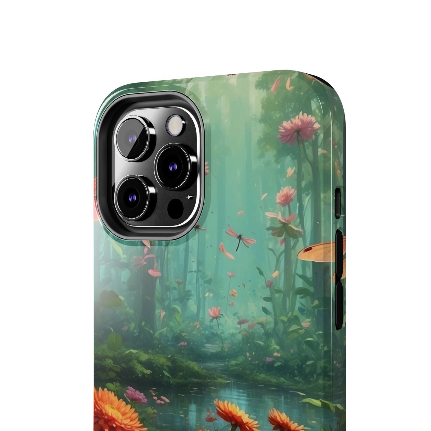 Enchanted Forest Dragonflies & Blossoms – iPhone Series Case