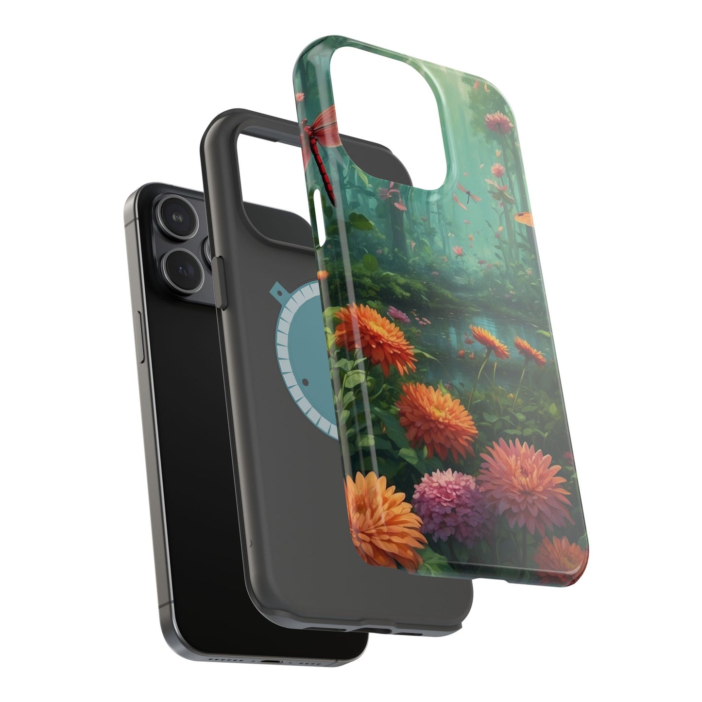 Enchanted Forest Dragonflies & Blossoms – MagSafe iPhone Series Case