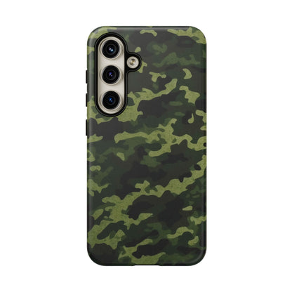 Dark Green Camouflage – Samsung Galaxy Case, Durable and Stylish