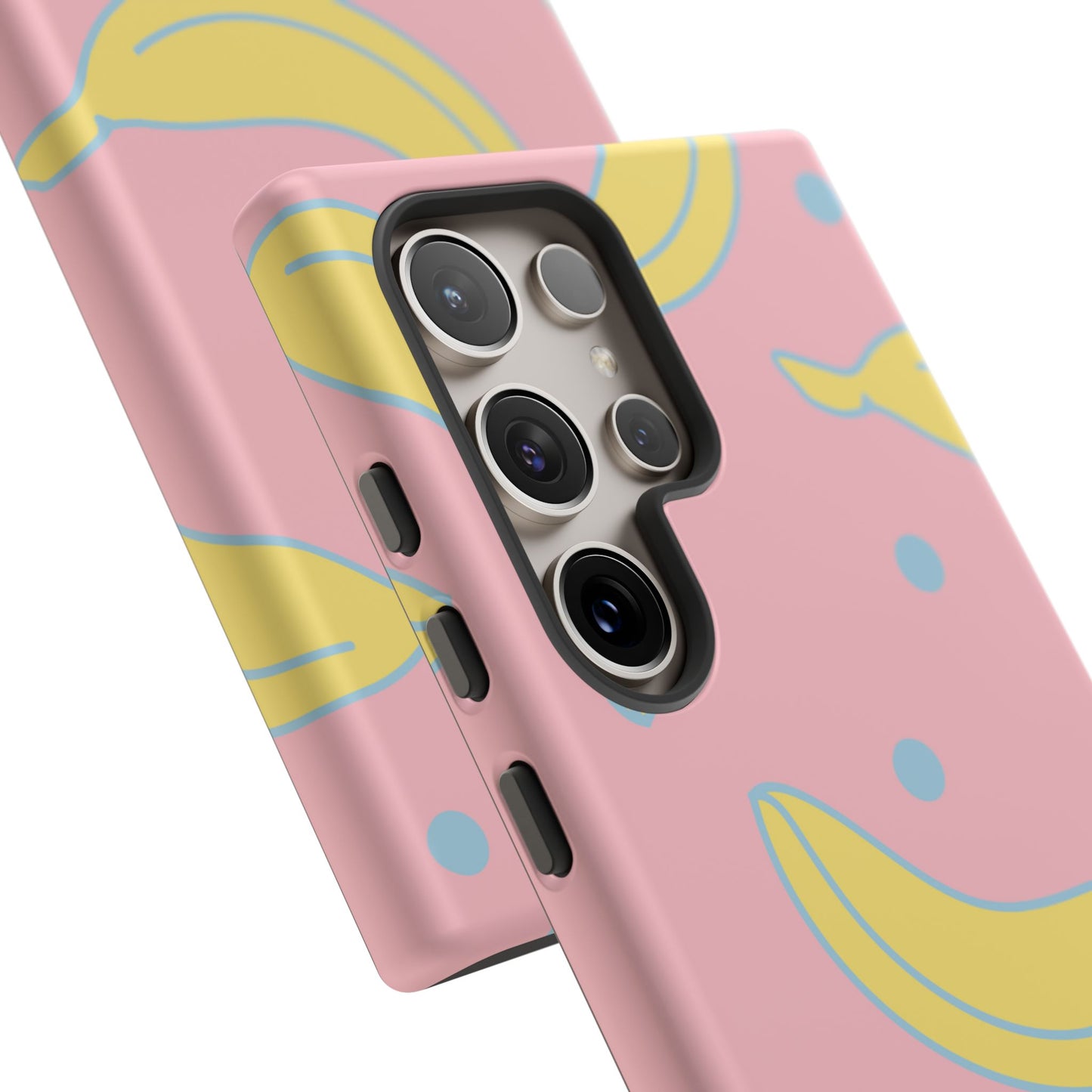 Pink Banana Pop Samsung Galaxy Case – Cute Pastel Design with Fun Retro Vibe