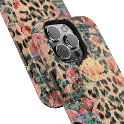 Rustic Floral Leopard - MagSafe iPhone Series Case