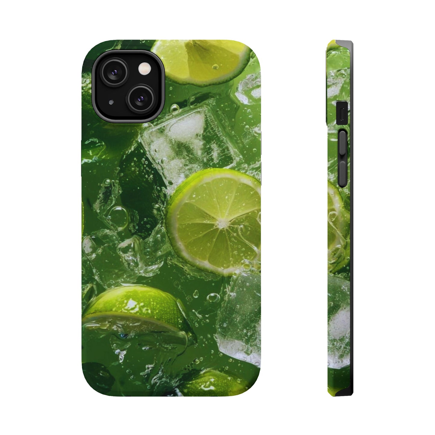 Refreshing Lime Splash MagSafe iPhone Case – Tough Protection, Vivid Dual-Layer Design