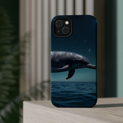 Midnight Ocean Dolphin - MagSafe-Compatible Case