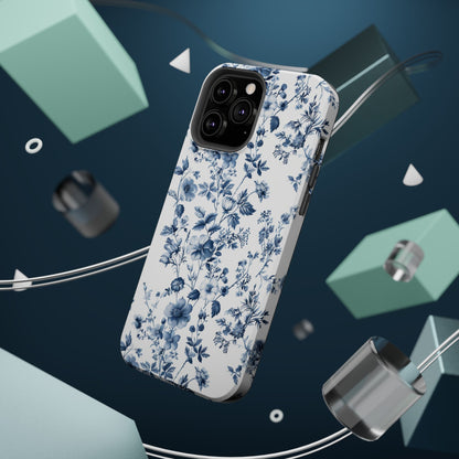 Enchanted Garden Blue Toile iPhone Case