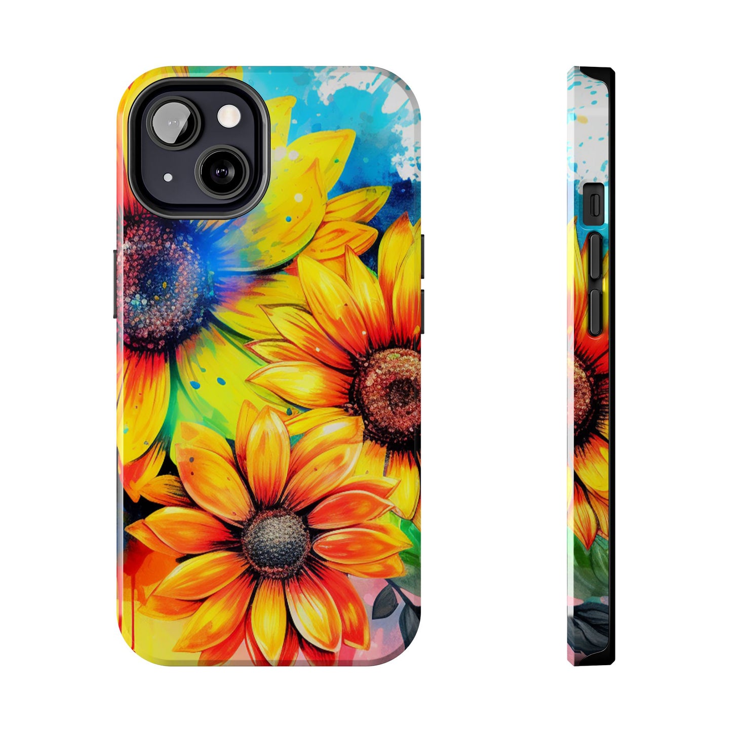 Vibrant Sunflower Splash - iPhone Series Case