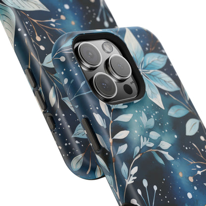 Midnight Frost Botanical – MagSafe iPhone Case