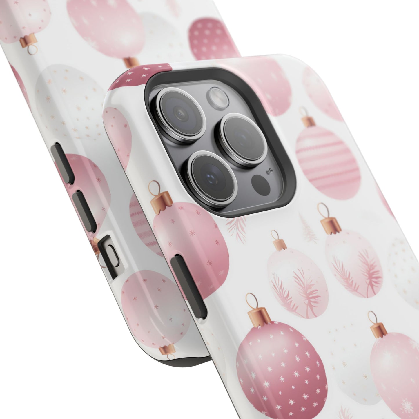 MagSafe iPhone Case: Merry in Pink – Christmas Balls