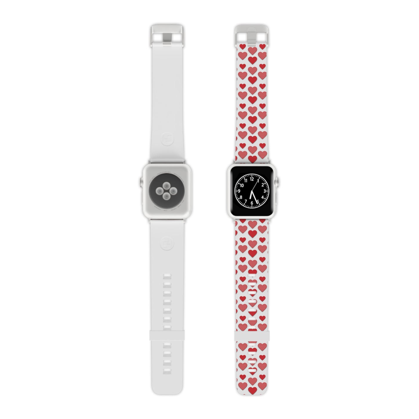  Red & Polka Dot Hearts Apple Watch Band