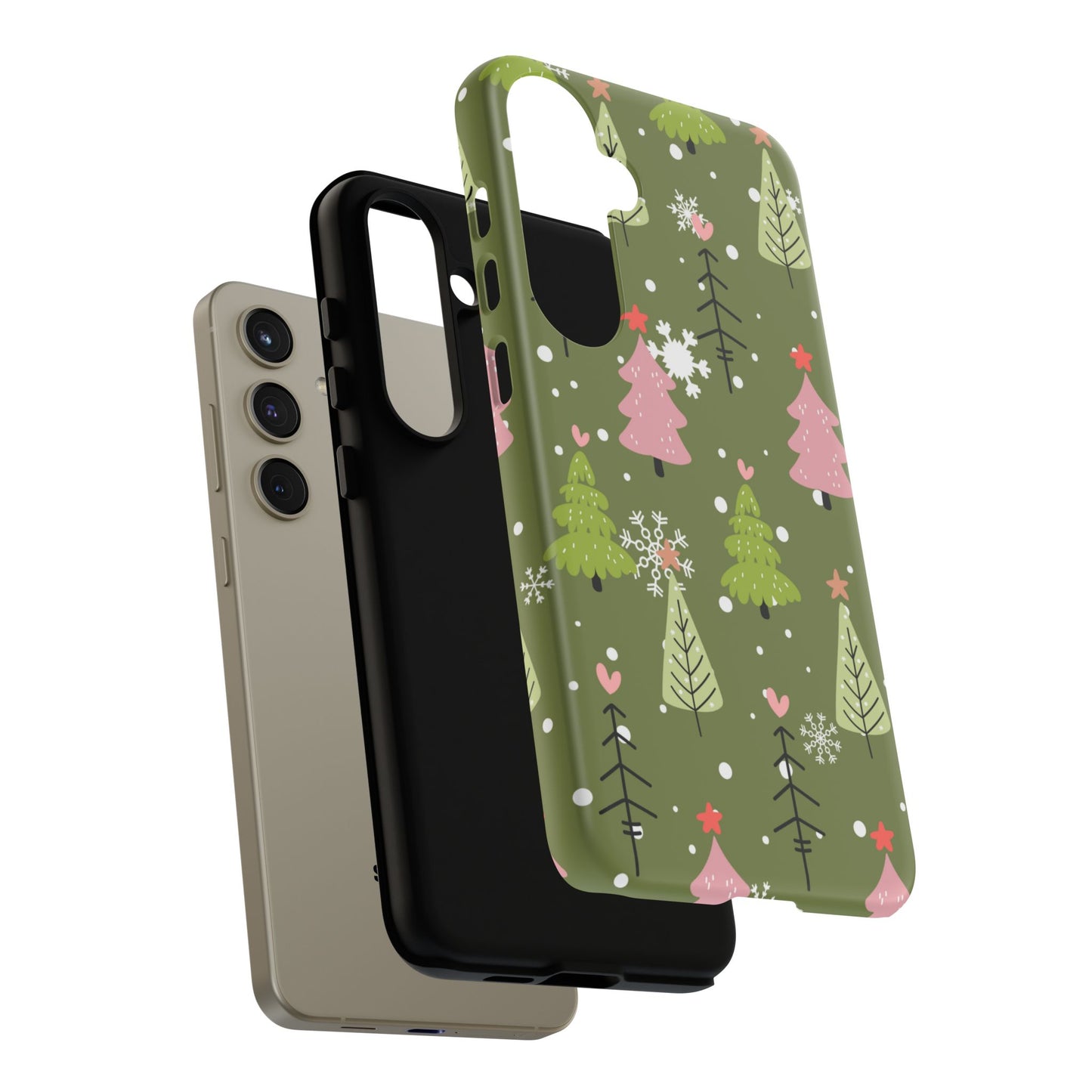 Whimsical Christmas Tree Pattern – Samsung Galaxy Series Case