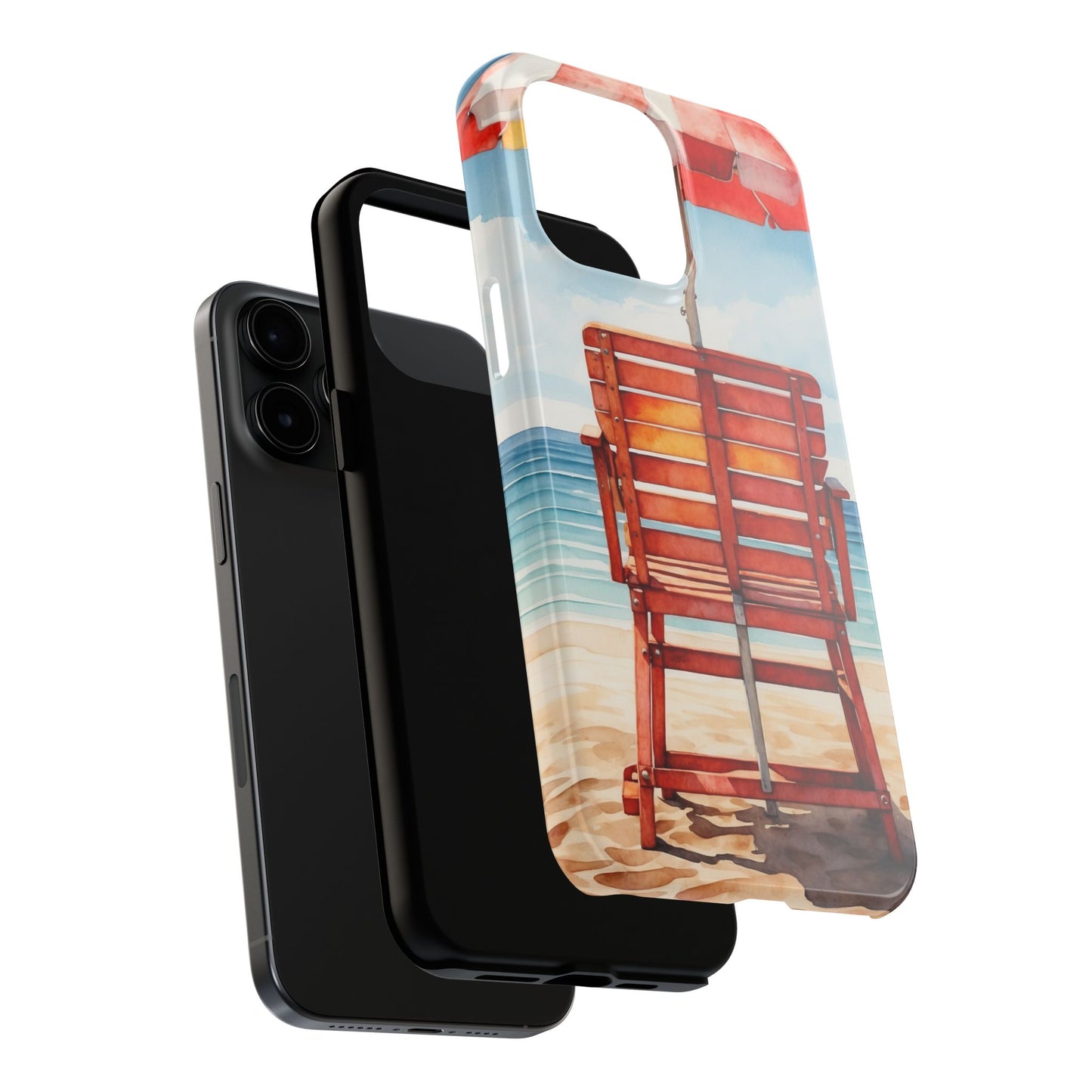 Beachfront Sunset Lounge iPhone Case – Rearview Edition