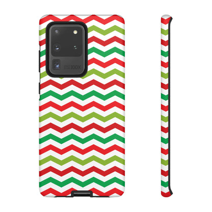 Vibrant Fiesta Chevron – Yellow Green, Green & Red Geometric Case