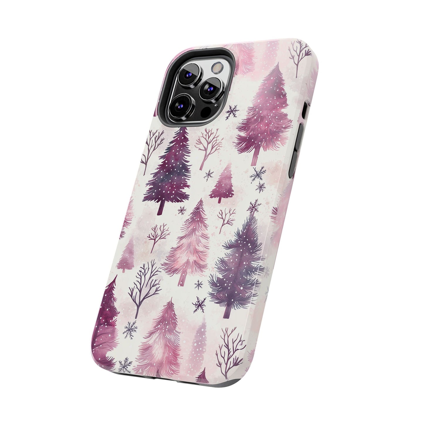 Winter Wonderland Purple Christmas Trees – iPhone Series Case