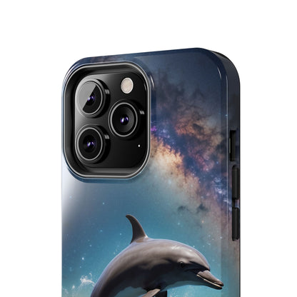 Dolphin Galaxy Splash - iPhone Case