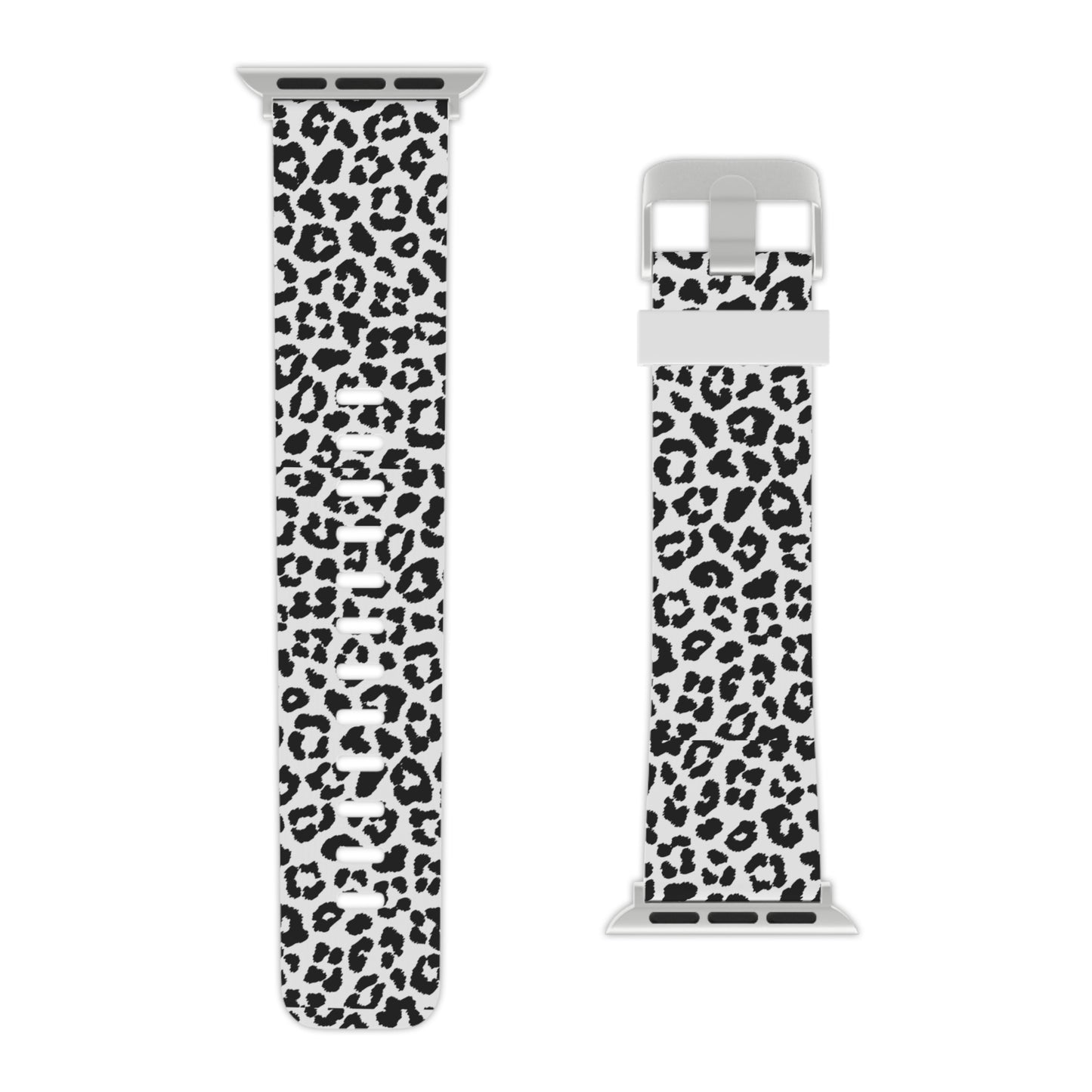 Monochrome Leopard Print Apple Watch Band