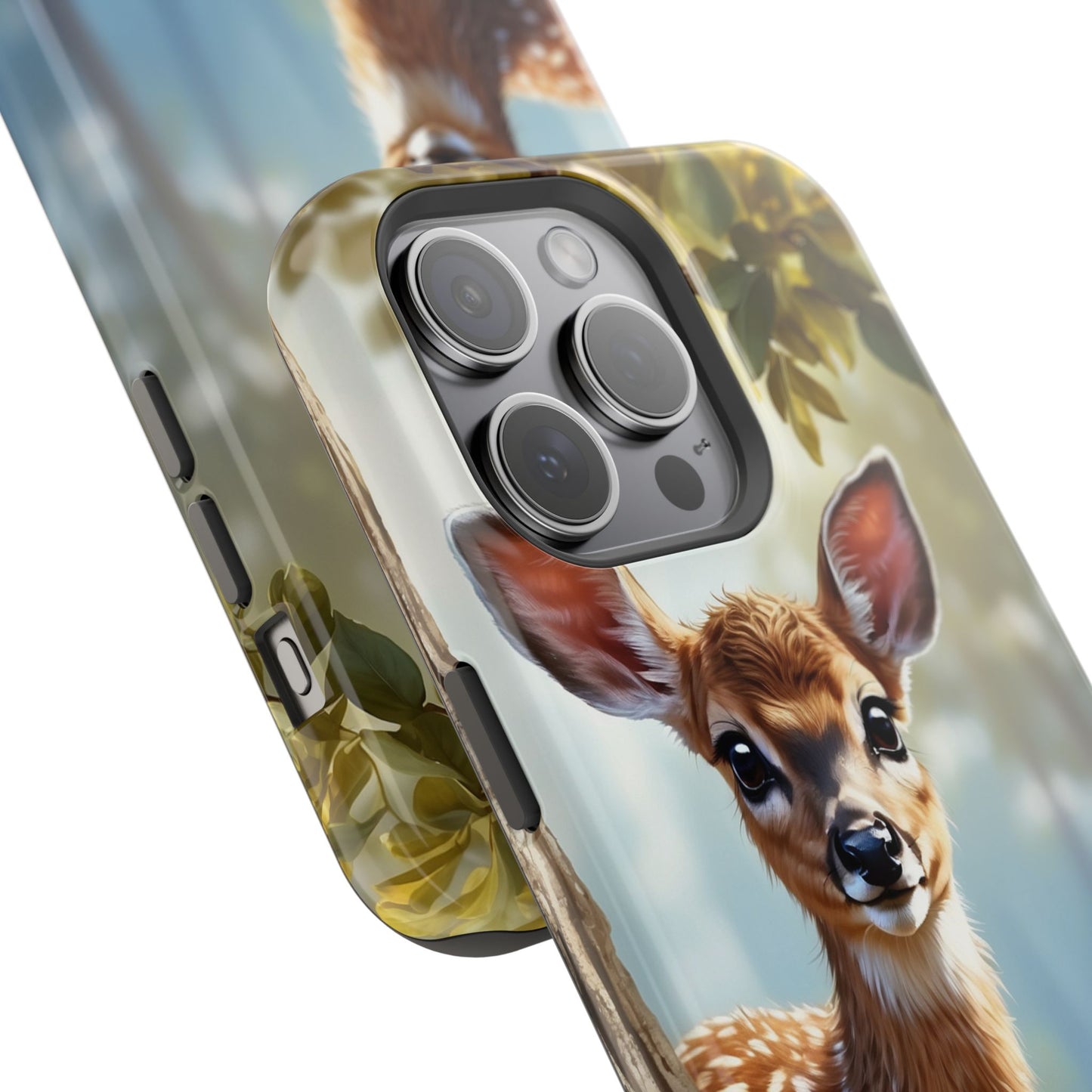 Whimsical Fawn in a Sunlit Forest MagSafe iPhone Case