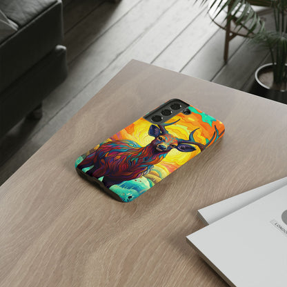 Vibrant Stag in Bloom – Samsung Galaxy Case