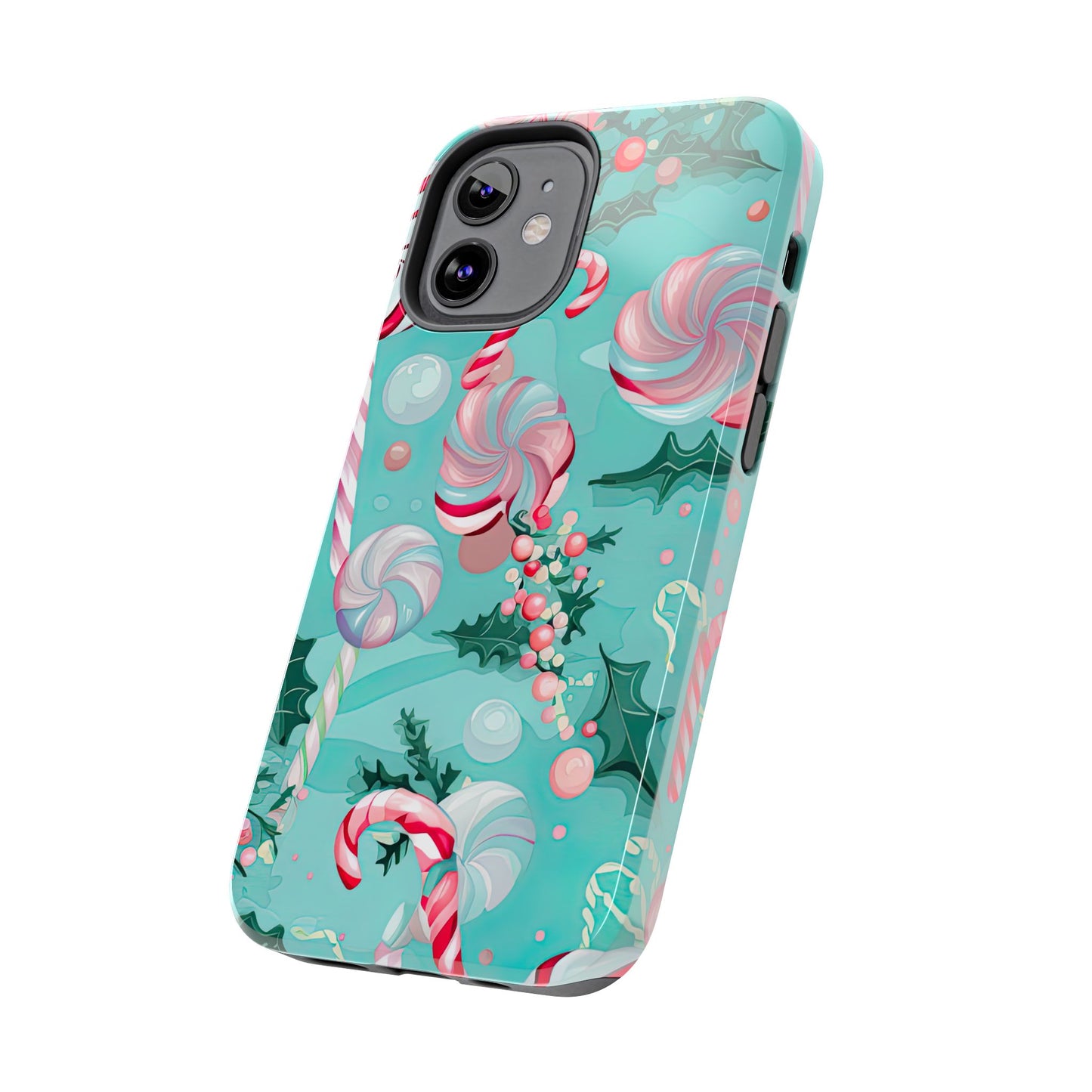 Candy Cane & Peppermint Holiday Delight – iPhone Series Case