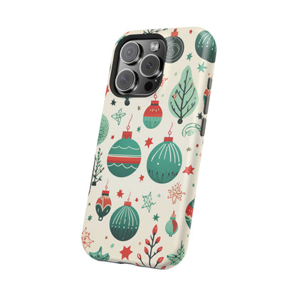 Vintage Christmas Ornaments Pattern – MagSafe iPhone Series Case