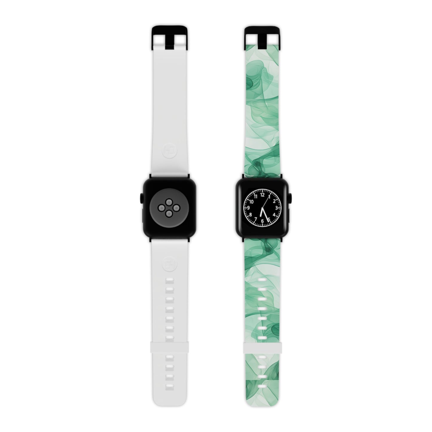 Translucent Flowing Green Fabric Apple Watch Band