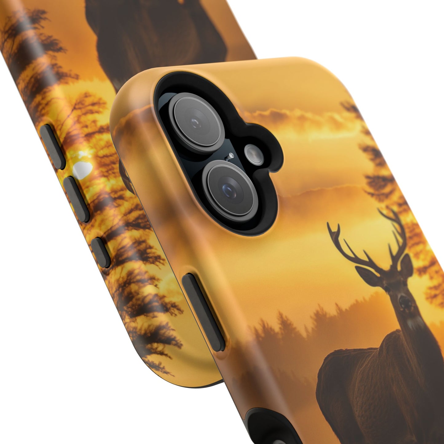 Sunset Majesty: Regal Stag – MagSafe iPhone Case