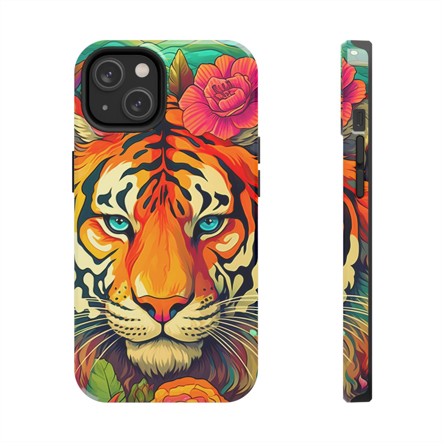 Fierce Rainbow Tiger Art - iPhone Series Case