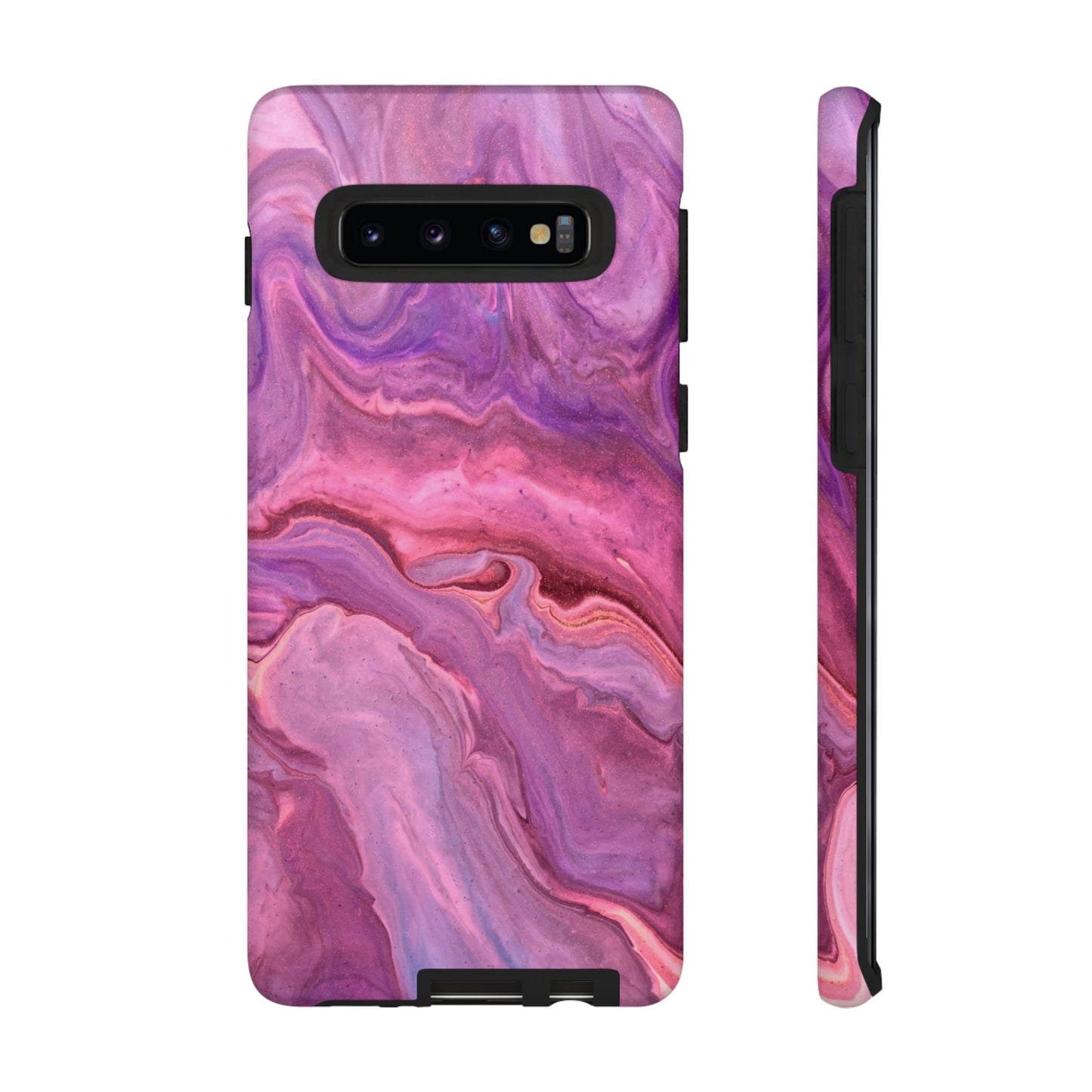 Lavender Dreamscape – Samsung Galaxy Case with Purple & Pink Marble Art