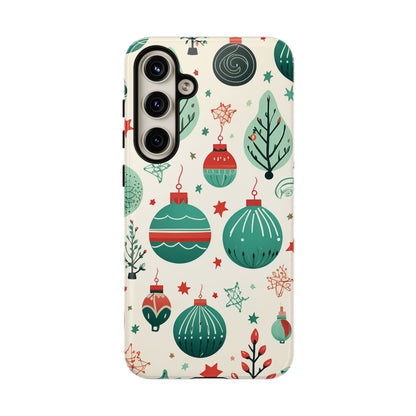 Vintage Christmas Ornaments Pattern – Samsung Galaxy Series Case